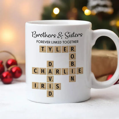 Brothers and Sisters Personalized Crossword Playing Cards