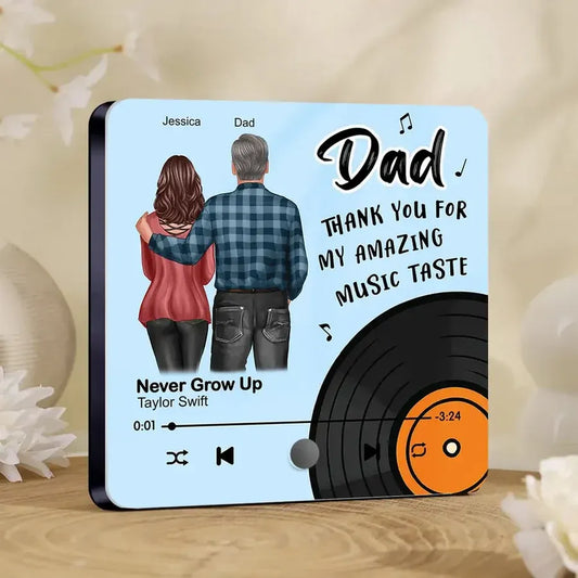 Dad Thank You for My Amazing Music Taste Acrylic Music Magnet